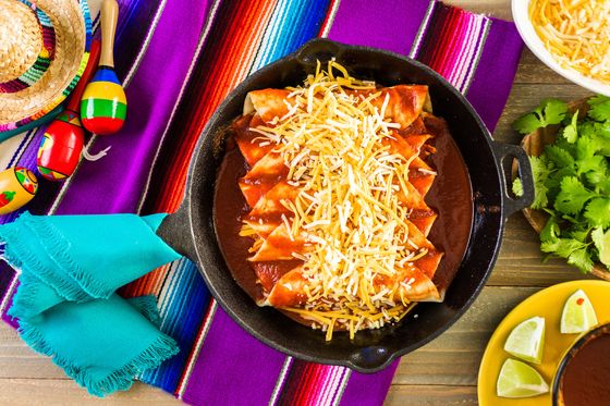 Enchiladas e Enchiladas Veganas